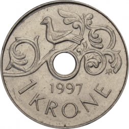 Норвегия 1 крона 1997 год