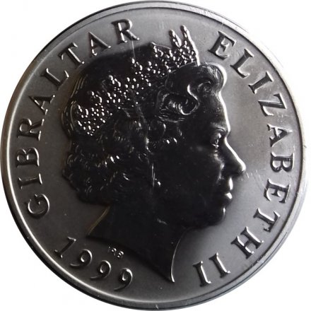 Гибралтар 5 фунтов 1999 год - Миллениум