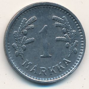 Финляндия 1 марка 1951 год (железо)
