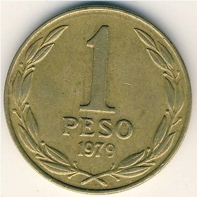 Чили 1 песо 1979 год