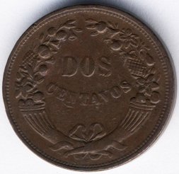 Перу 2 сентаво 1920 год