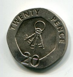Гибралтар 20 пенсов 2009 год