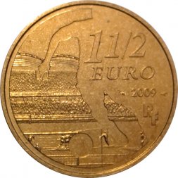 Франция 1 1/2 евро 2009 год - Футбольный клуб. Олимпик Лион