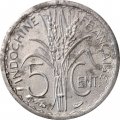 Французский Индокитай 5 центов 1946 год (B) - F