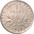 Франция 1 франк 1968 год