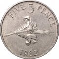 Гернси 5 пенсов 1982 год