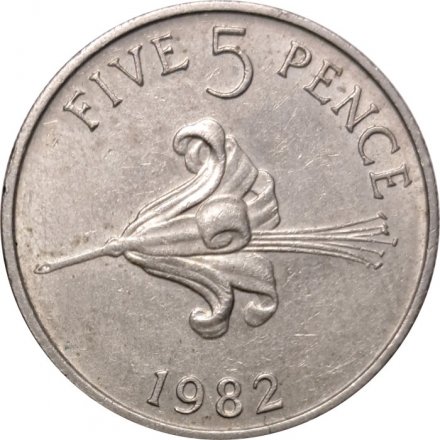 Гернси 5 пенсов 1982 год