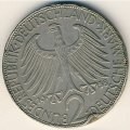 ФРГ 2 марки 1958 год - Макс Планк (G)