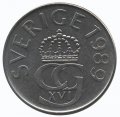Швеция 5 крон 1989 год - Король Карл XVI Густав
