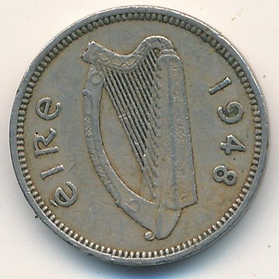 Ирландия 3 пенса 1948 год