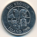 Исландия 10 крон 2006 год - Мойва