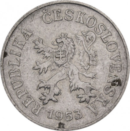 Чехословакия 5 геллеров 1953 год
