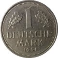 ФРГ 1 марка 1991 год (D)