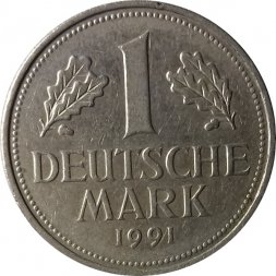 ФРГ 1 марка 1991 год (D)