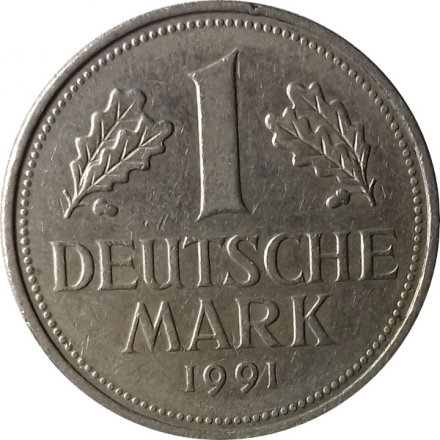 ФРГ 1 марка 1991 год (D)