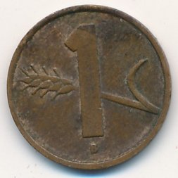 Швейцария 1 раппен 1955 год