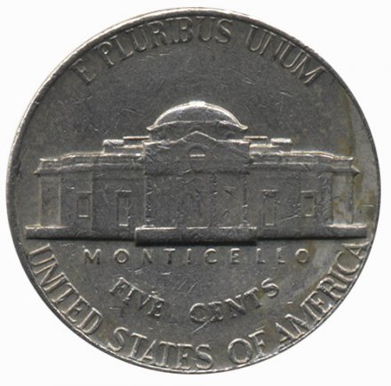 США 5 центов 1976 год - Томас Джефферсон (D)