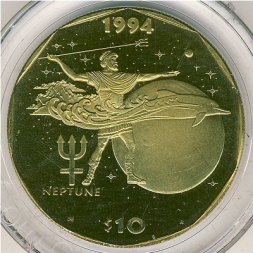 Маршалловы острова 10 долларов 1994 год