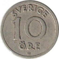 Швеция 10 эре 1920 год - Король Густав V
