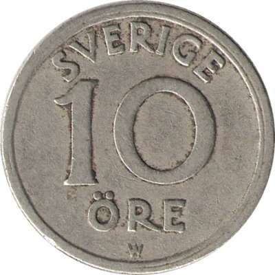 Швеция 10 эре 1920 год - Король Густав V