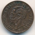 Италия 1 чентезимо 1861 год