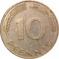 ФРГ 10 пфеннигов 1992 год (F)