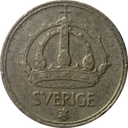 Швеция 10 эре 1947 год (&quot;SVERIGE&quot; на аверсе)