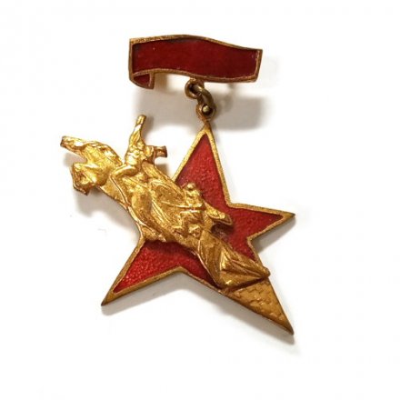 Знак Памятник бойцам Первой конной армии тяжелый, эмаль (подвес)