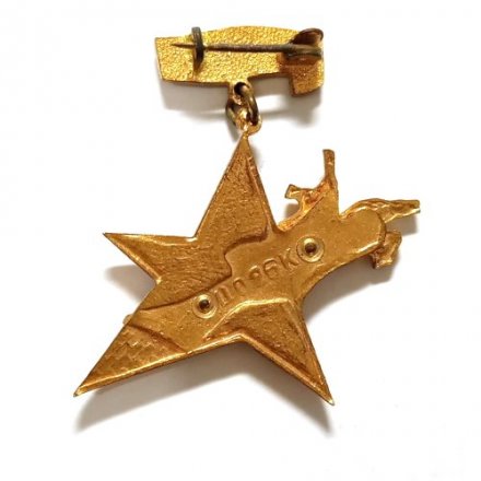 Знак Памятник бойцам Первой конной армии тяжелый, эмаль (подвес)