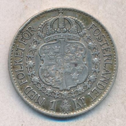 Швеция 1 крона 1934 год