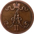 Финляндия 5 пенни 1866 год - Александр II - VF+