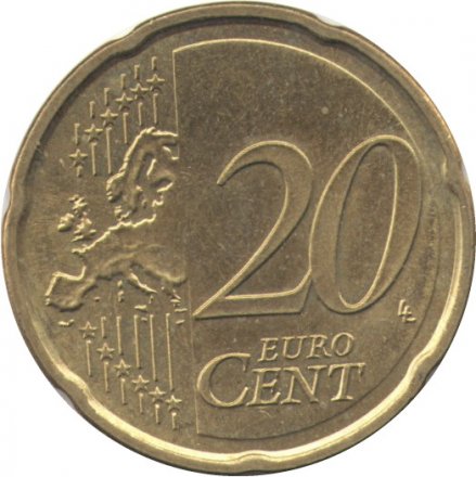Финляндия 20 евроцентов 2009 год - Герб Финляндии