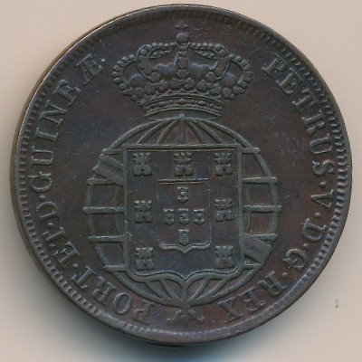Ангола 1/2 макуты 1860 год