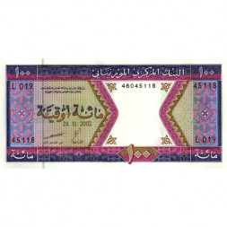 Мавритания 100 угий 2002 год - UNC