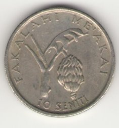 Тонга 10 сенити 1991 год