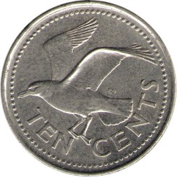 Барбадос 10 центов 2004 год