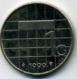 Нидерланды 1 гульден 1999 год