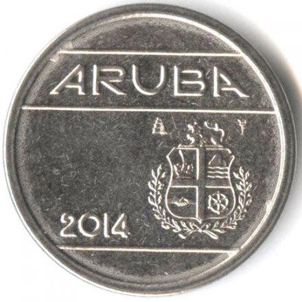 Аруба 25 центов 2014