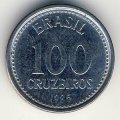 Бразилия 100 крузейро 1985 год