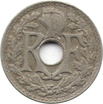 Франция 5 сантимов 1921 год