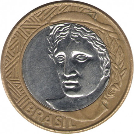 Бразилия 1 реал 2007 год - Республика