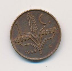 Мексика 1 сентаво 1953 год
