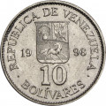 Венесуэла 10 боливаров 1998 год