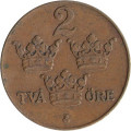 Швеция 2 эре 1927 год - Король Густав V
