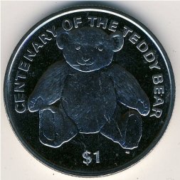 Виргинские острова 1 доллар 2002 год