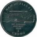 Остров Мэн 1 крона 1995 год - Messerschmitt Me-262 (медь-никель)