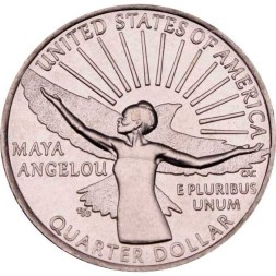 США 25 центов 2022 год - Майя Энджелоу (D)