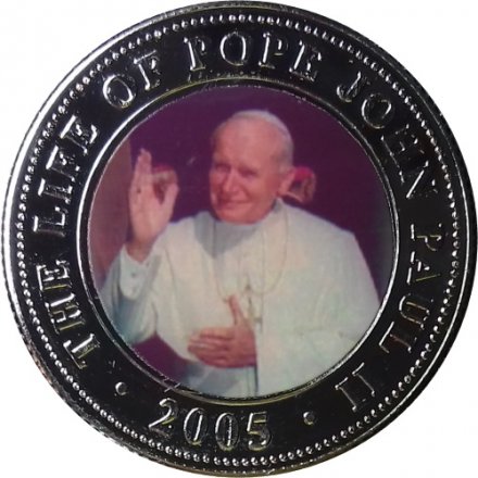 Сомали 250 шиллингов 2005 год - Папа Иоанн Павел II (с поднятой рукой)
