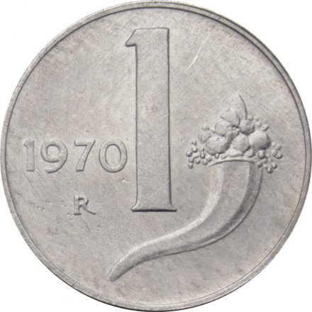 Италия 1 лира 1970 год 