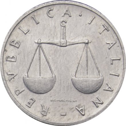 Италия 1 лира 1970 год 